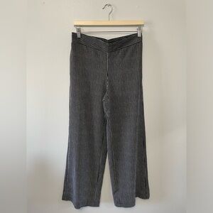 Striped wide leg pant